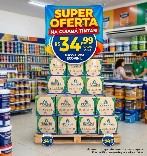 Massa pva 20kg na Cuiabá tintas