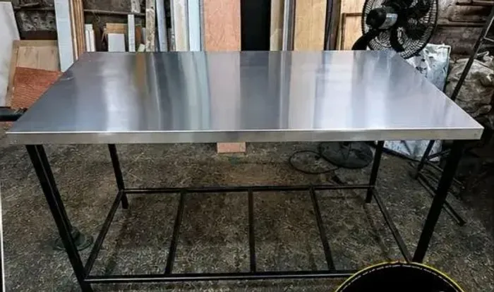 Mesas de inox Tampo Inox Pronta Entrega (Resistente)