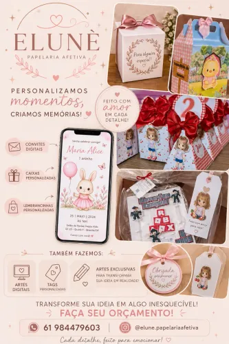 Papelaria Personalizada para Festas e Eventos