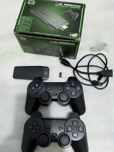 Videogame com dóis controle completo 