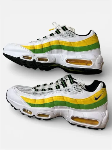 Tênis Nike Air Max 95 Essential "White Green Apple Tour Yellow"
