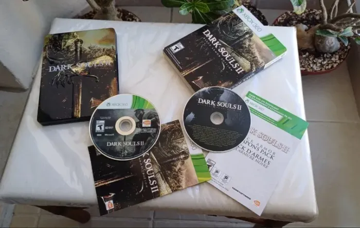 Jogo Dark Souls 2 Black Armor, Xbox 360 Impecável Cib Raro