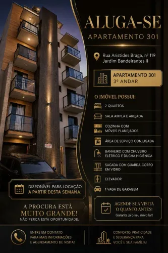 Excelente apartamento para locação em Cataguases-MG