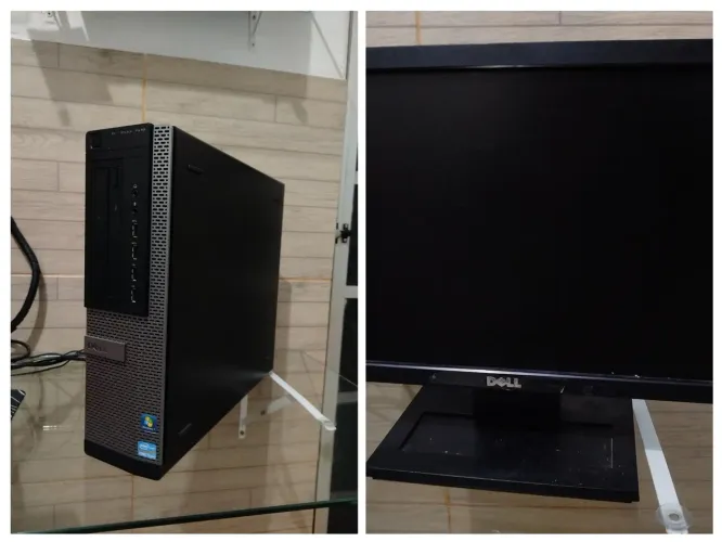 PC Dell Optiplex 7010 i5 | 8GB RAM | SSD 240GB + HD 250GB | Monitor 17" + Brinde