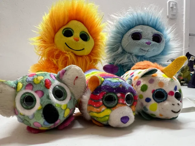 Pelúcias Ty Beanie Boo e Ty Teeny Tys Coloridas e Fofinhas 