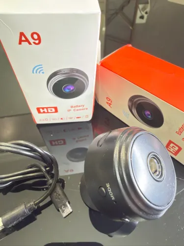 Kit 2 unid de Câmeras A9 HD Mini com visão noturna Wifi Câmera 1080P