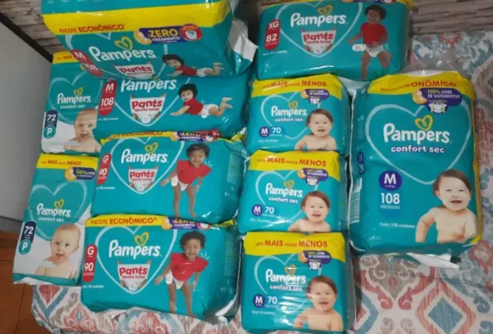 Fraldas Pampers - NOVAS LACRADAS