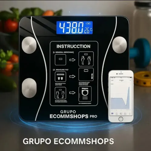 Balança de Bioprdância Bluetooth com app gratuito.