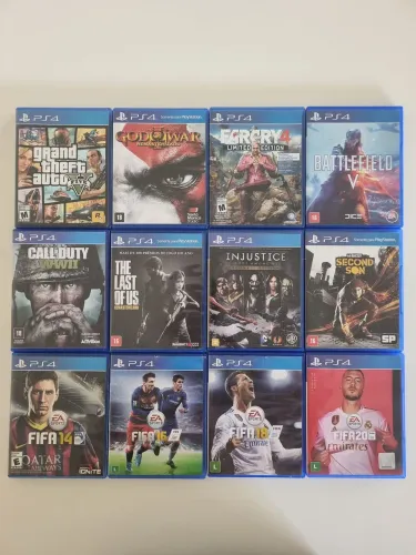 Lote 12 Jogos PS4