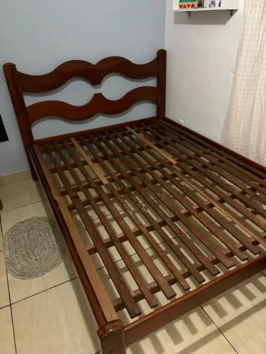 Cama Madeira Maciça Casal