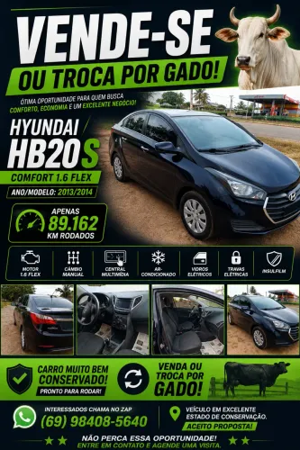 Hyundai HB20S C.plus/c.style 1.6 Flex 16V Mec.4p 2014