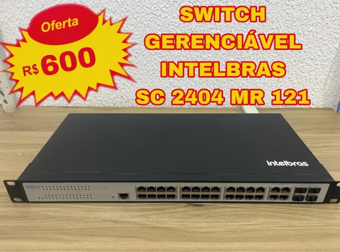 SWITCH 24 PORTAS INTELBRAS 