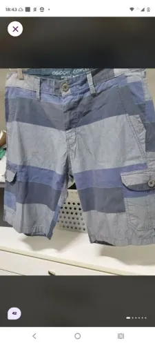 Bermuda masculina Ogochi sarjada 42
