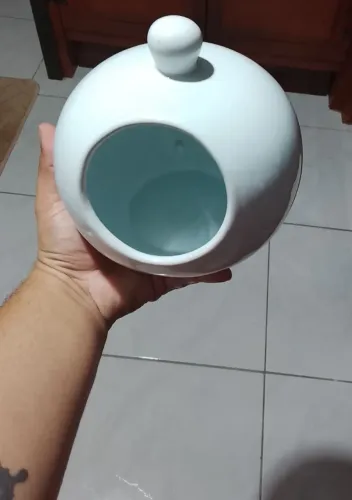 Vendo porta alho ou porta sal gourmet de porcelana