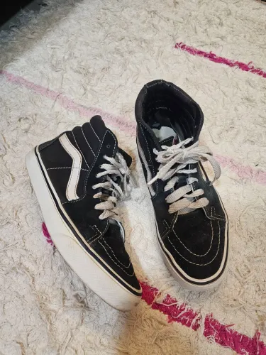 Tênis vans sk8-hi preto tamanho 35