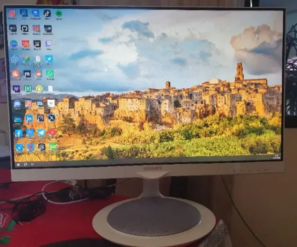 Monitor Philips Brilliance Bluetooth LED 24 polegadas 245C5QHAW 
