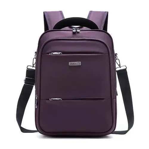Mochila Para Notebook até 14" Unissex à Prova D'Água com Alça, Resistente, Lilás - Aco