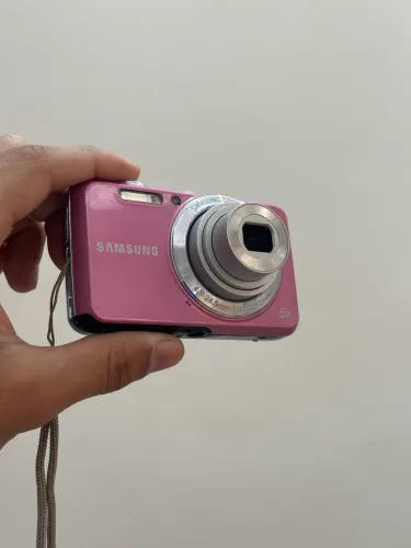 Câmera digital estilo Samsung es80 12mp rosa