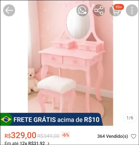 Mini penteadeira