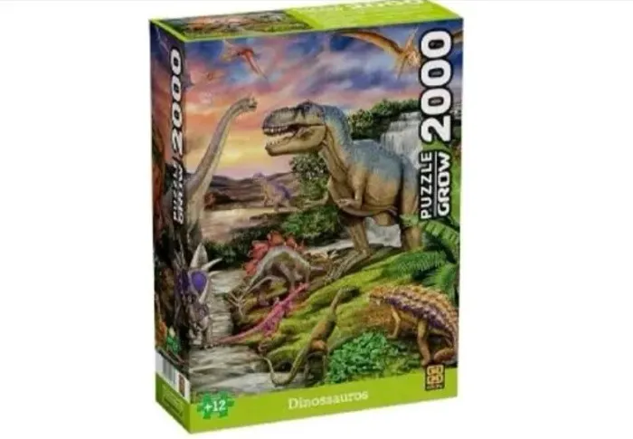 Jogo Quebra Cabeça Dinossauros com 2000 Peças (NOVO)