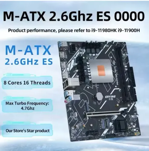 INTEL I9 11900H COM PLACA MÃE DDR4