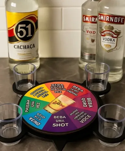 Roleta Shot - 4 copos