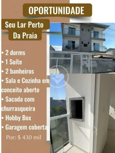 FCS-Apto 2 dormitórios c/ 1 suíte nos Ingleses