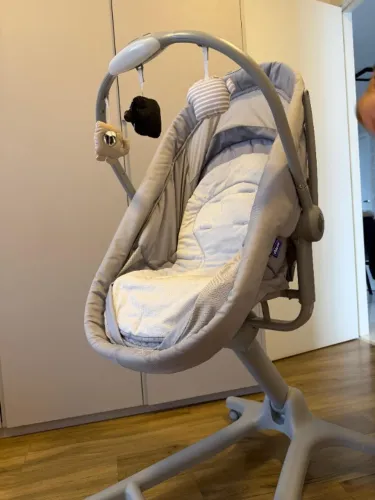 Berço Chicco 4 em 1 - Baby Hug - Cinza