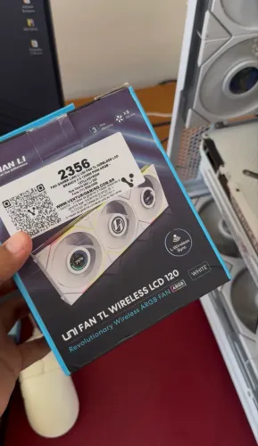KIT DE FANS LIANLI LCD WHITE WIRELESS