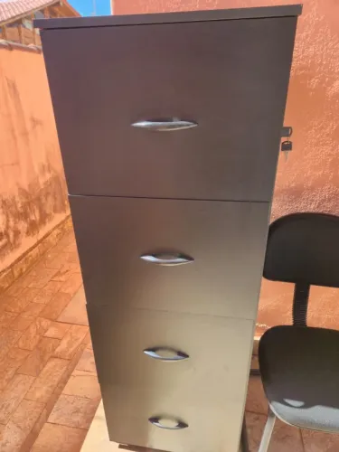 Arquivo Organizador em MDF 4 Gavetas - Semi-novo - 1,43m de Altura