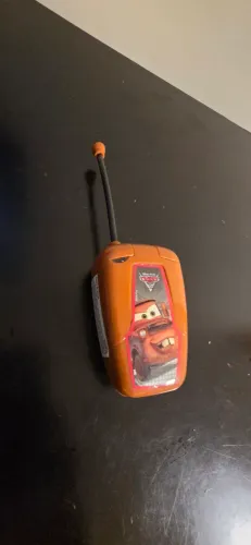  Antigo Mini Rádio De Brinquedo Relâmpago McQueen Carros Disney