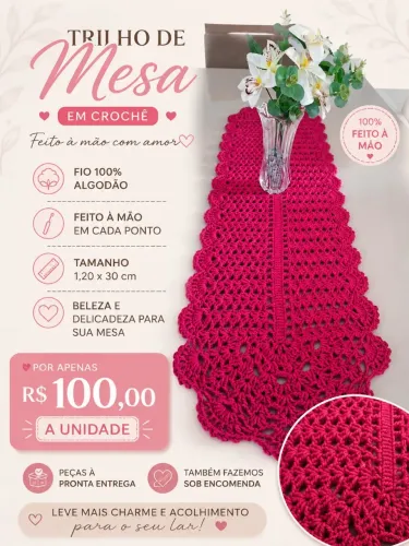 Peças em crochê