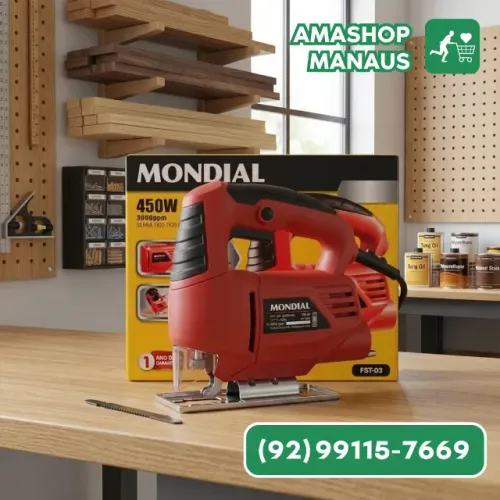 Serra Tico-Tico Mondial 450W FST-03 - Cortes Precisos e Versatilidade