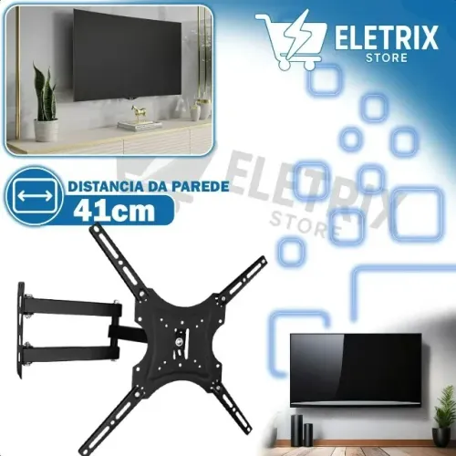 Suporte Articulado De TV De 14 a 55 Pol Flexivel - Entrega Rápida