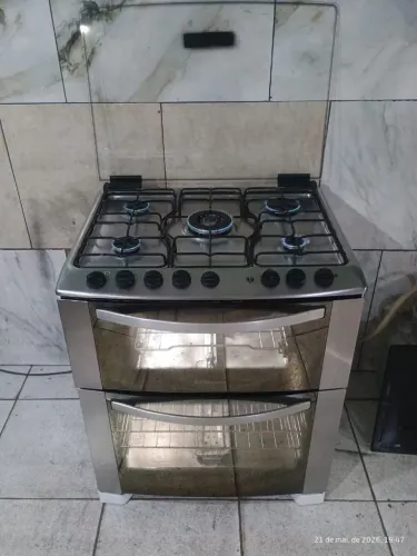 Fogão eletrolux 5 bocas 2 fornos automático
