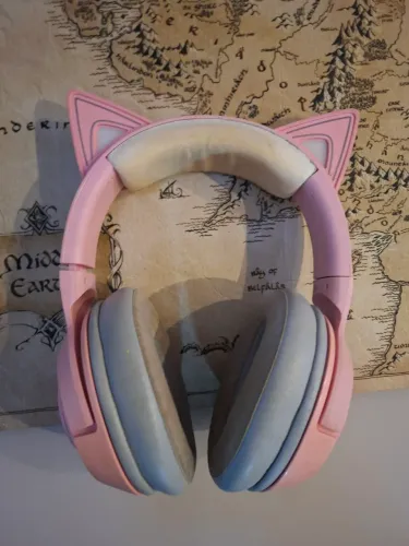 Fone de ouvido (headset) gamer rosa