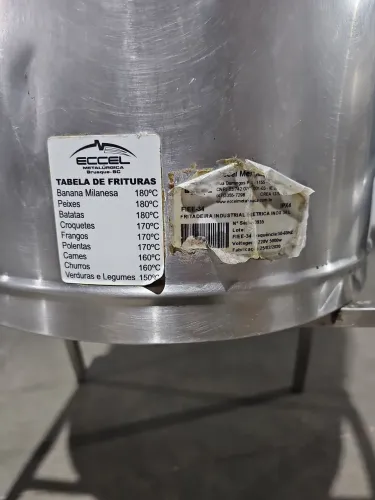 Fritadeira Industrial Elétrica Excel 34 Litros Inox FIEE-34