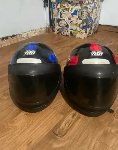 capacetes pro tork semi-novos, tamanho 58
