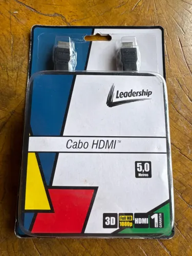 cabo HDMI Leadership de 5 metros novo, Muito barato !!