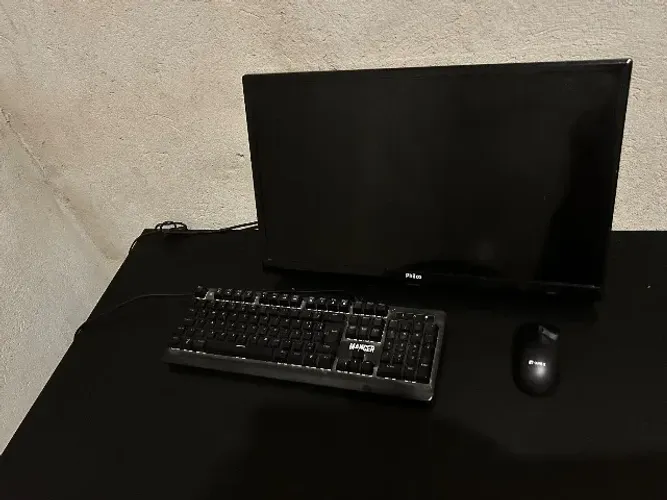 vende-se teclado+mouse+ monitor