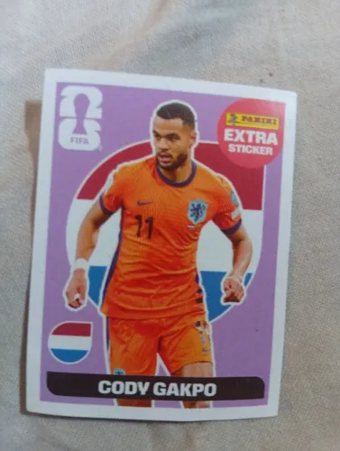 Figurinha lendária copa do mundo 2026 - Cody Gakpo