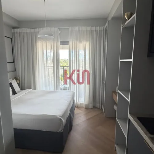 Studio à venda/locação em Indianópolis, SP: 1 quarto, 1 banheiro, 1 vaga de garagem, 27m².