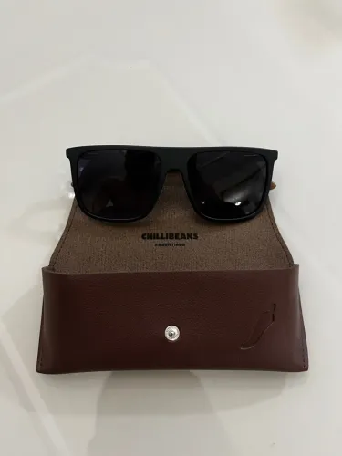 Óculos de Sol Chilli Beans Polarizado Madeira Masculino - Estado de Novo + Estojo