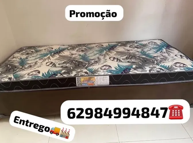 Colchão solteiro novo entrego