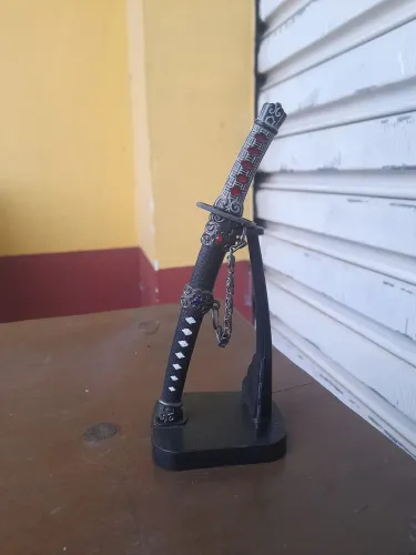 Miniatura réplica decorativa com suporte