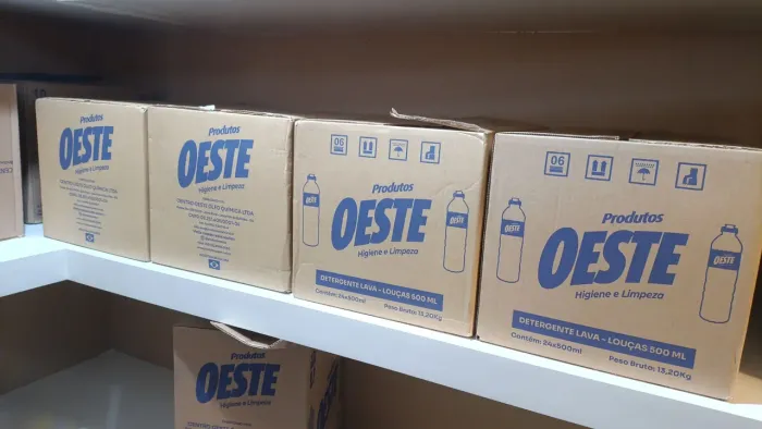 Caixa de detergentes