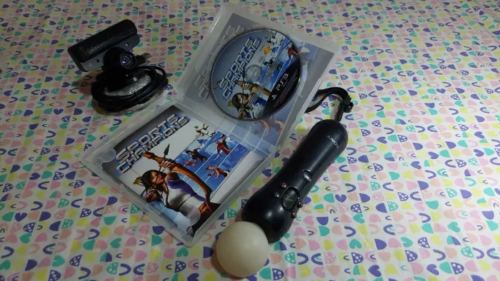 Kit Move Playstation 3 - Câmera, Bastão E Jogo.