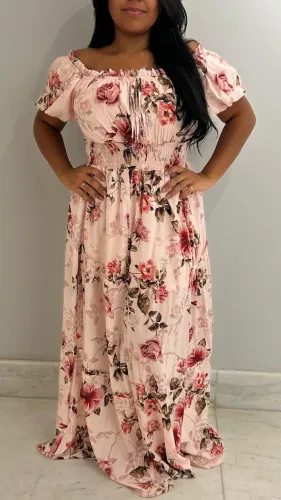 Vestido longo Floral 