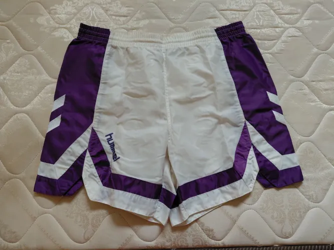 hummel short nylon G branco 1992 e 1993