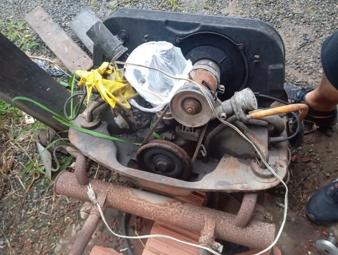 Motor fusca em ótimo estado